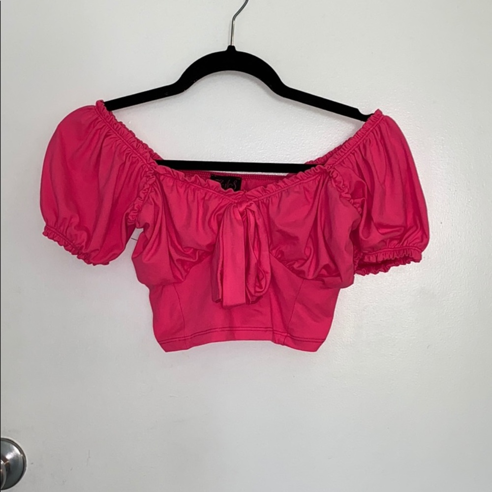 Neon Pink Crop Top